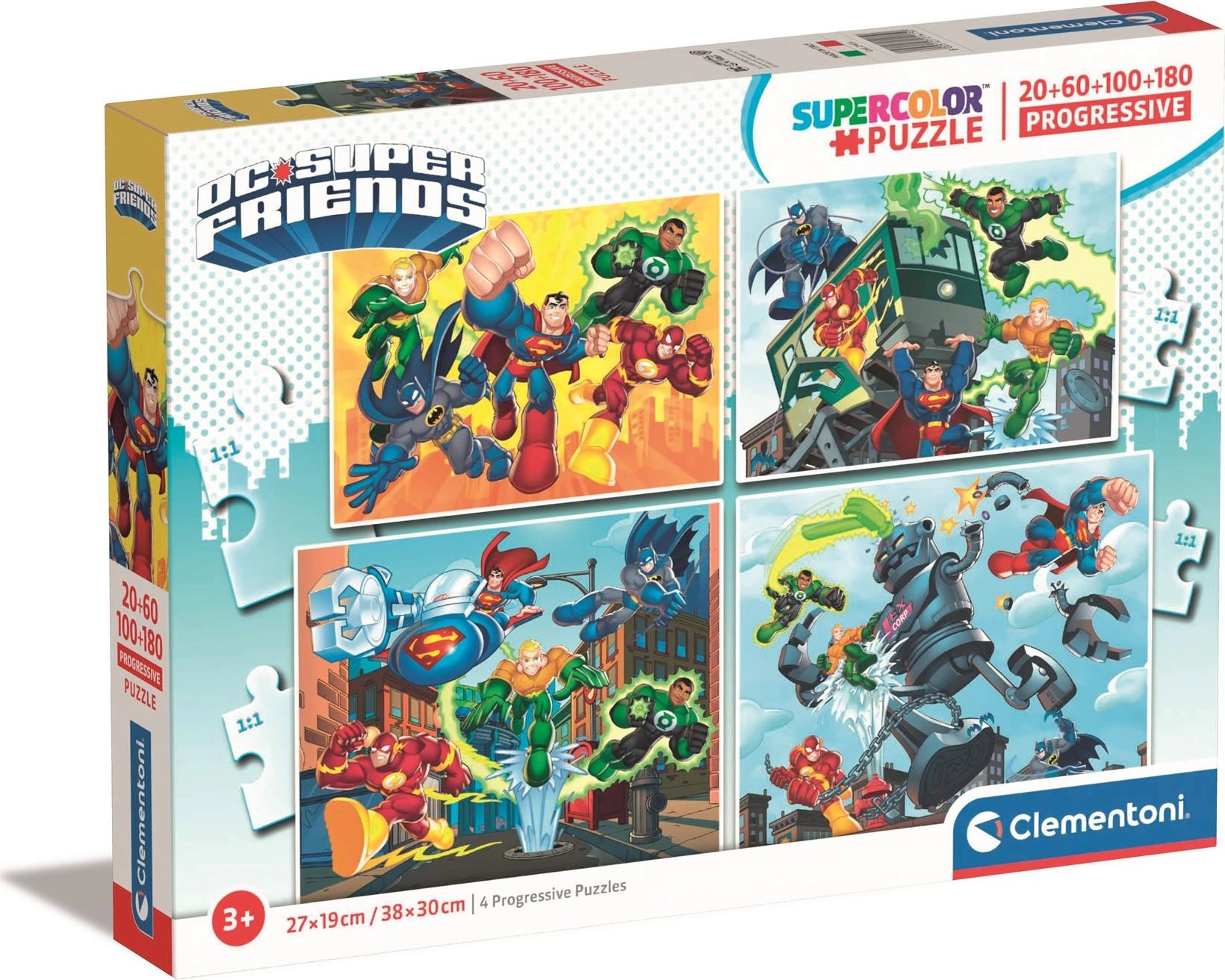 E-shop CLEMENTONI DC Super Friends 4v1 20+60+100+180 dielov