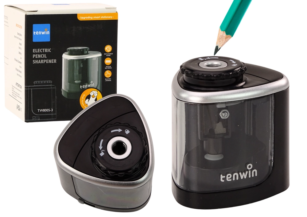 E-shop Elektrický hoblík Orezávadlo čierne ceruzky 6-8 mm