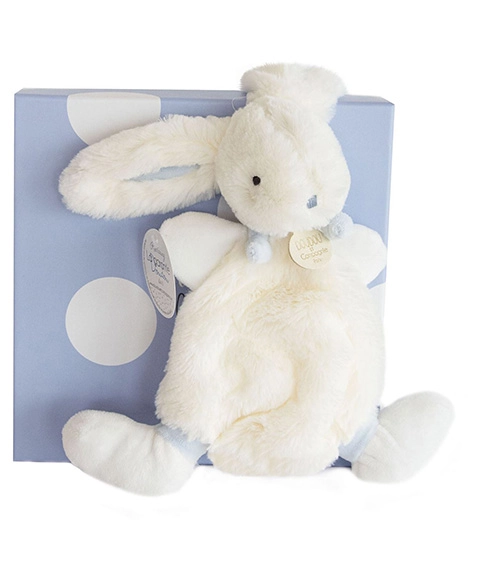 E-shop DouDou et Compagnie Lapin Bonbon Zajačik modrý PM mojkáčik 26cm
