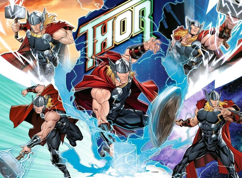 E-shop Ravensburger 133765 Marvel hero: Thor 100 dielov