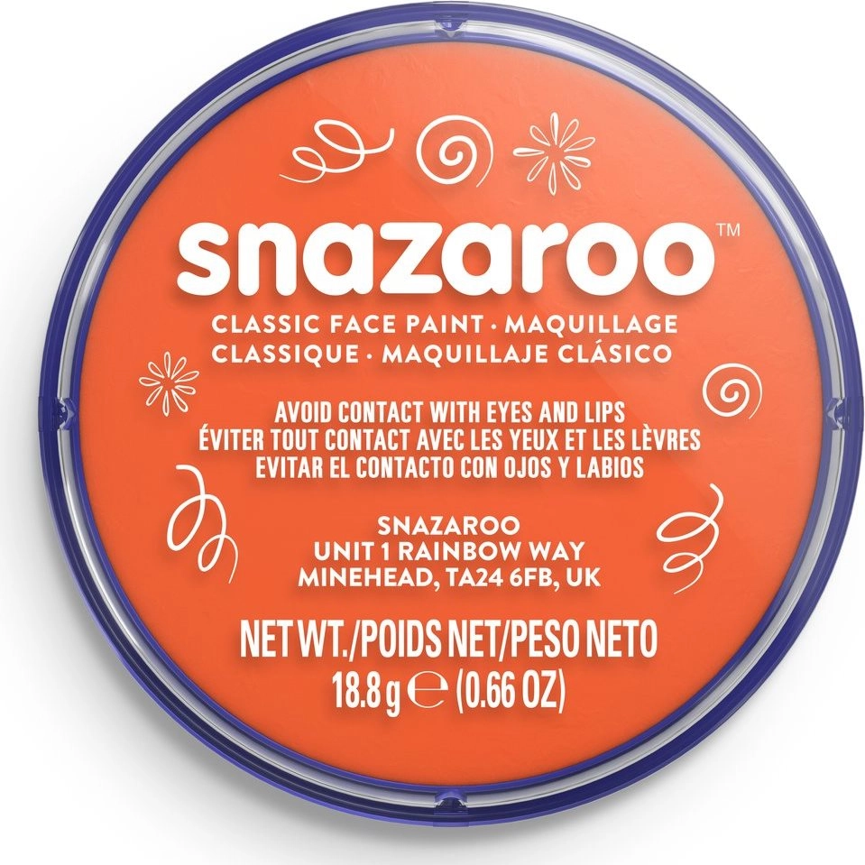 Snazaroo barva na obličej 18 ml Oranžová Orange