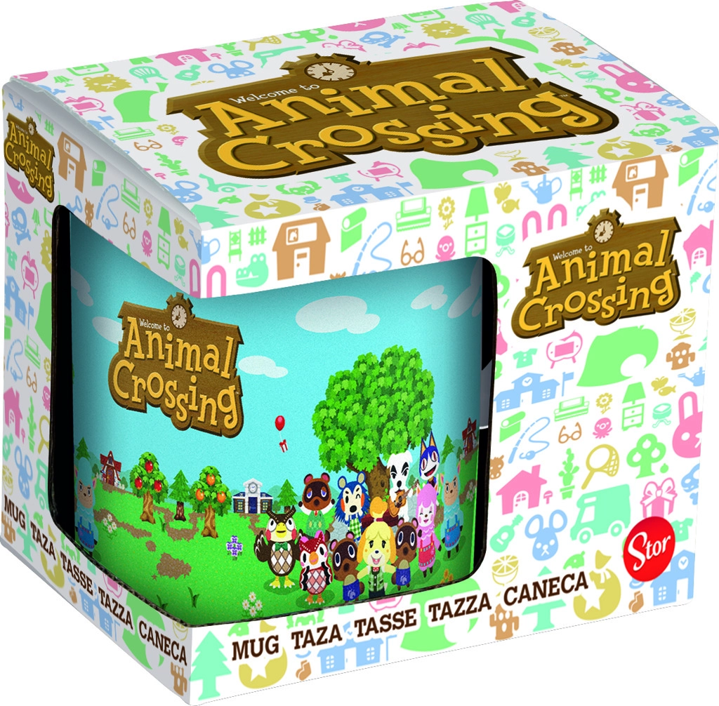 E-shop pos Puzdro na hrnček Animal Crossing s logom a tavami 6 325 ml