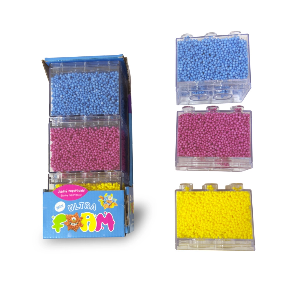 Ultra Foam Mini 3 ks modrá, purpurová, žltá modelovacia hmota