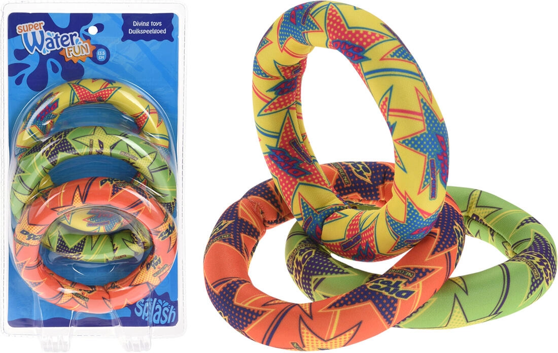 Vodné neoprénové krúžky 13 cm, sada 3 ks