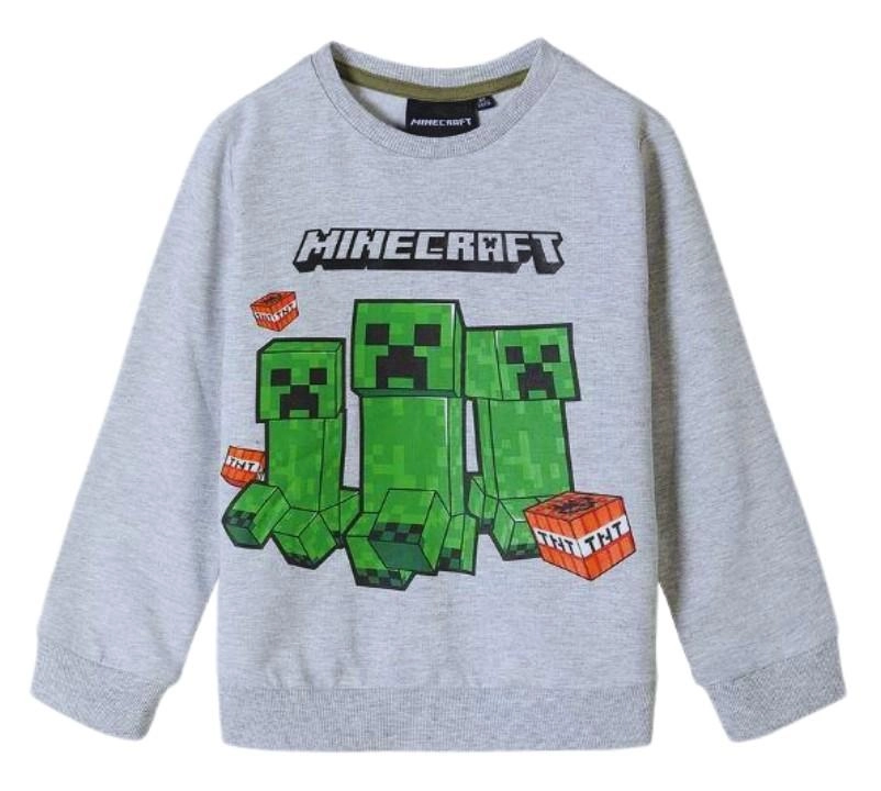 Sivá mikina Minecraft
