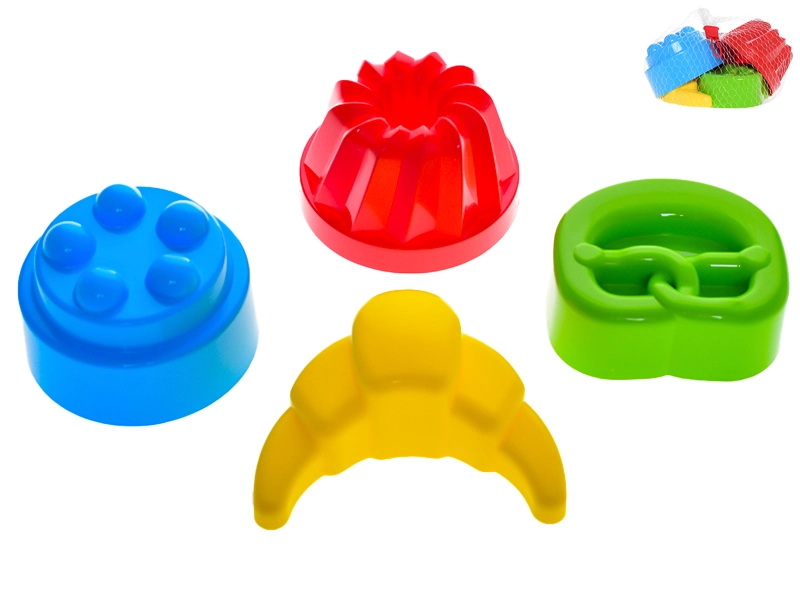 E-shop Formičky na piesok – bábovky 10–12 cm, sada 4 ks