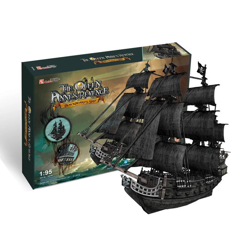E-shop CubicFun 3D puzzle Plachetnice Queen Anne's Revenge 328 ks