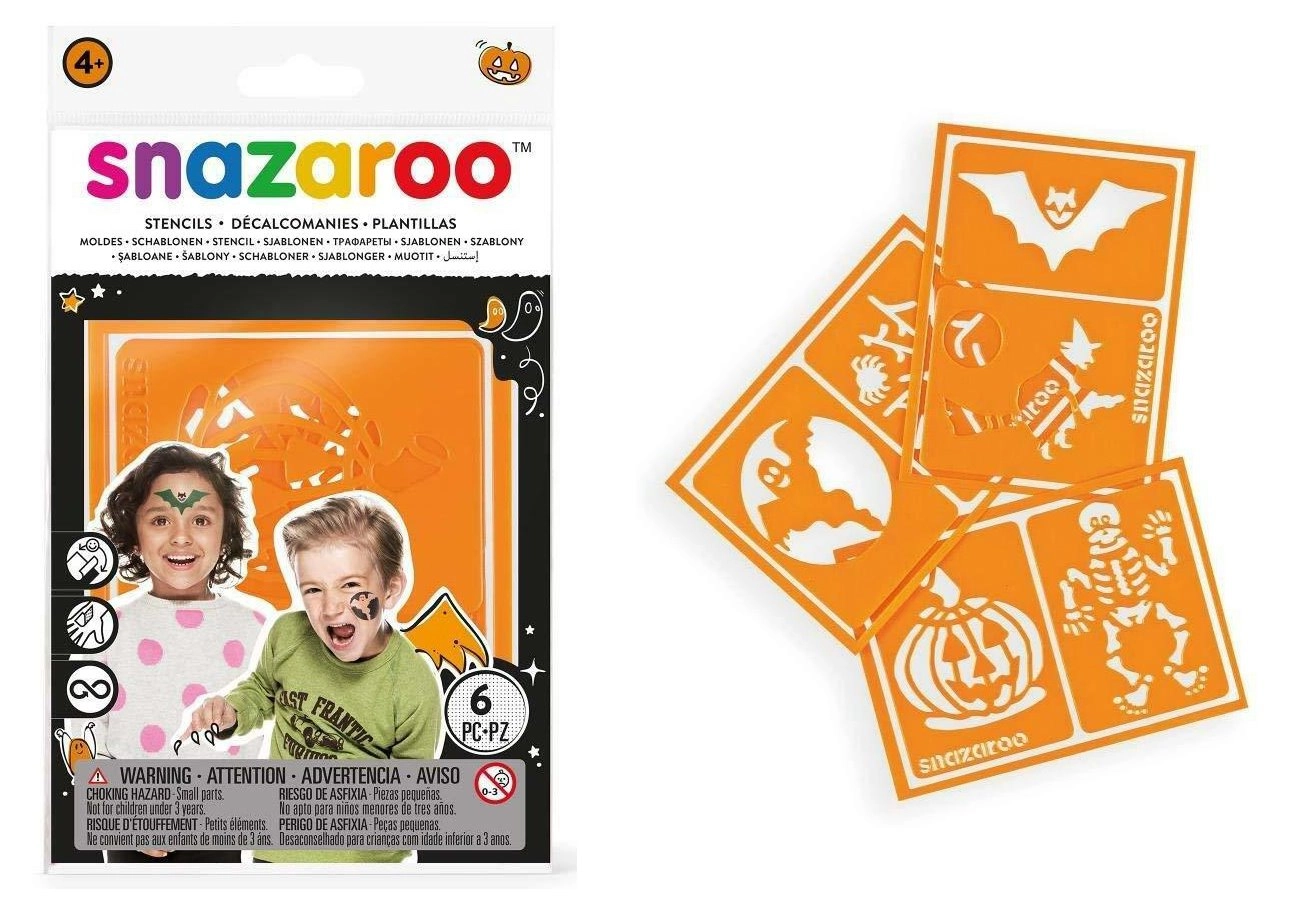 E-shop Snazaroo Šablóny na tvár a telo Halloween 3 ks