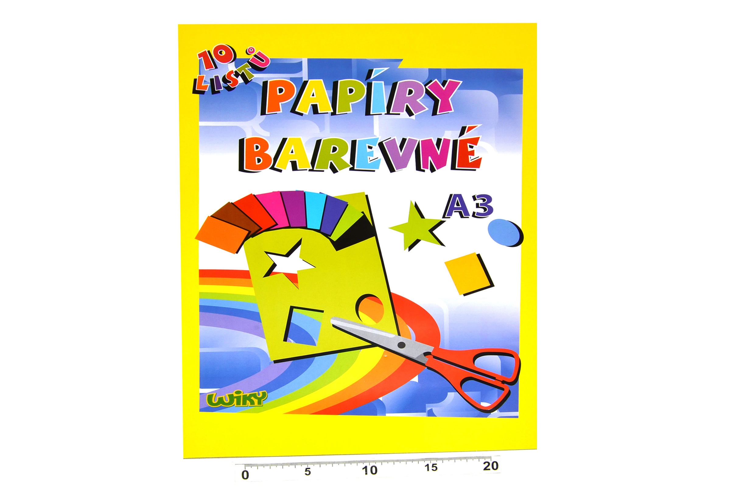 E-shop Wiky Papiere farebné W A3 10 listov 180g WKW886465