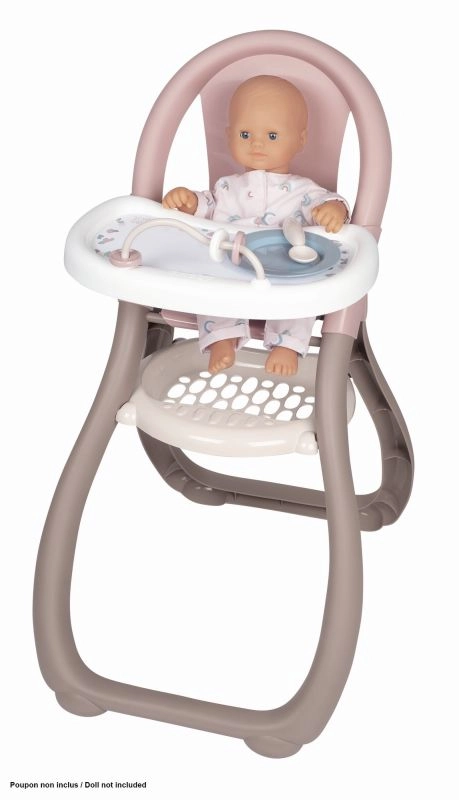 Smoby 24206 Minnie jedálenská stolička pre 42 cm bábiku s 2 doplnkami