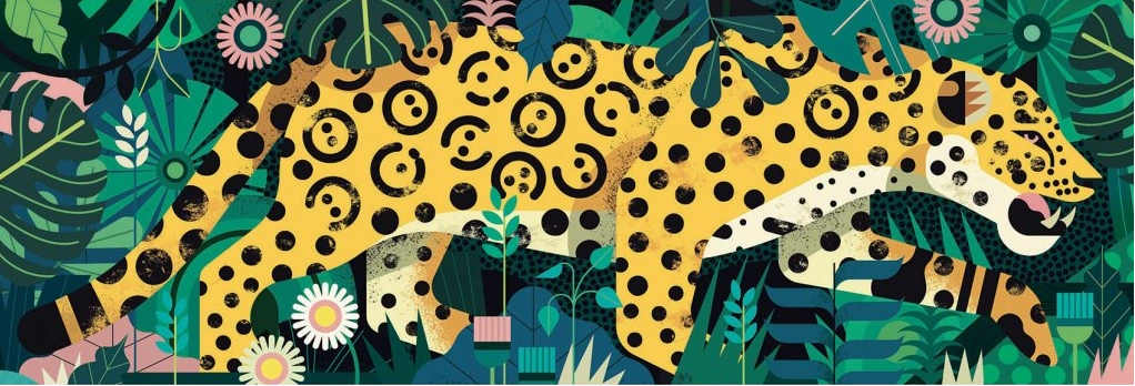 E-shop Panoramatické puzzle s leopardom 1000 dielikov DJECO