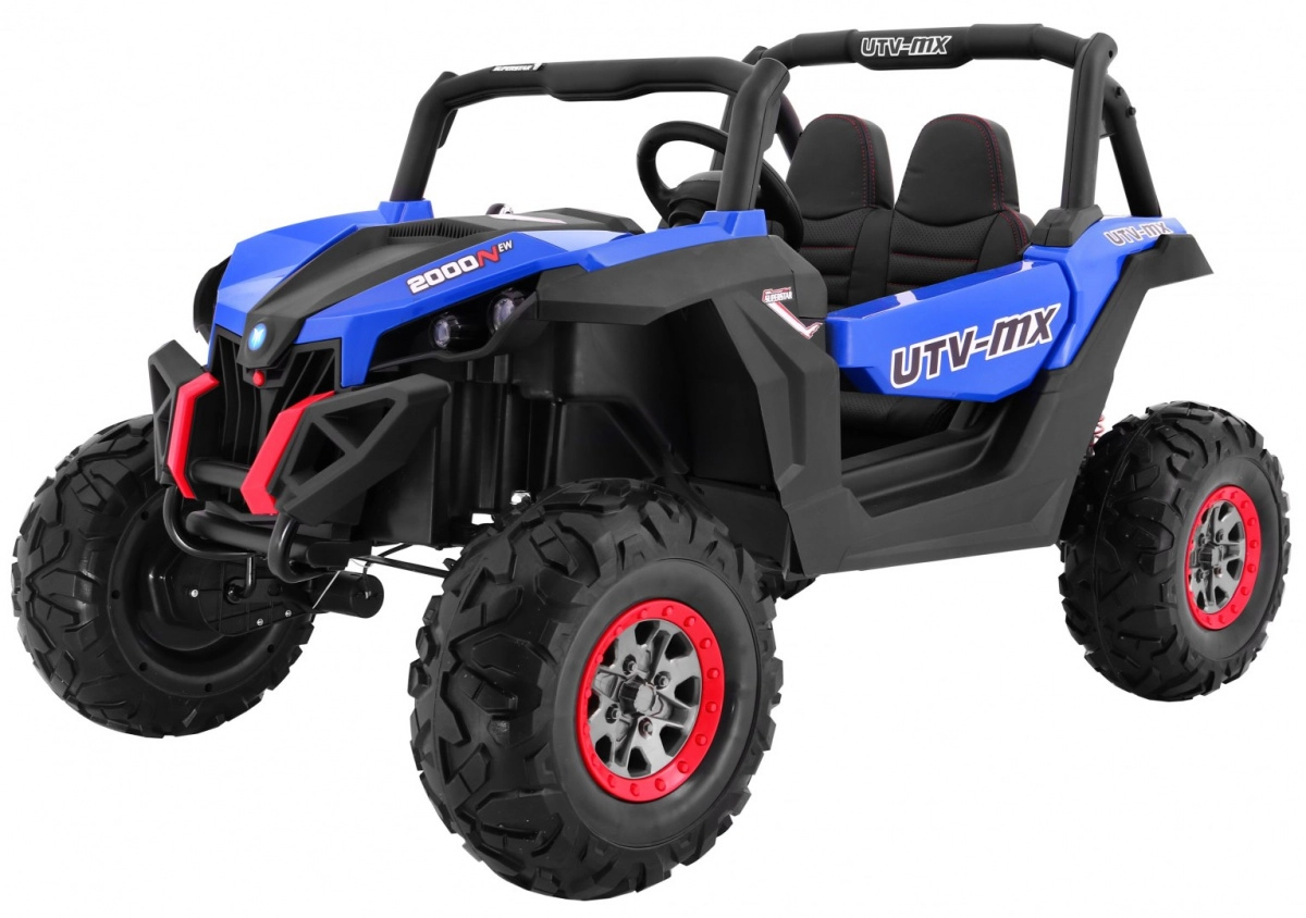 E-shop Detské elektrické buggy Superstar 4x4 s diaľkovým ovládaním, MP3 a LED osvetlením – modré