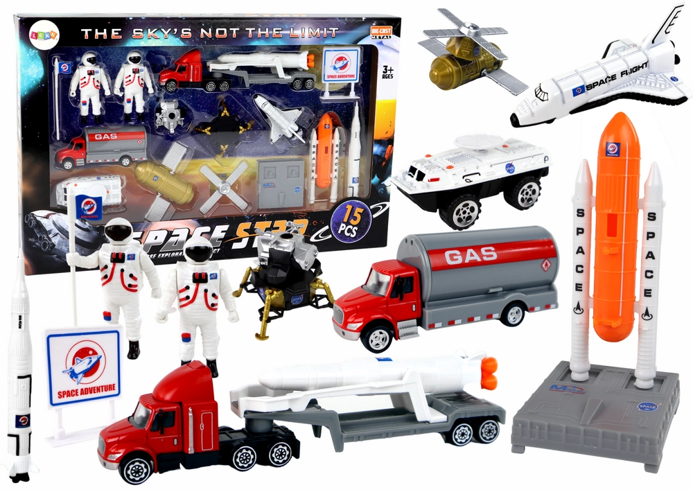E-shop Lean Toys Vesmírna sada Astronautov a vozidiel