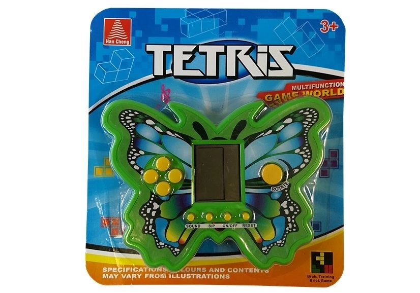 E-shop Elektronická hra Tetris – zelený motýľ