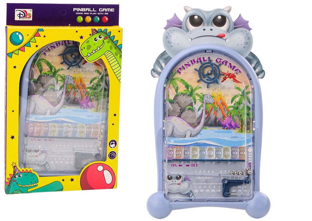 E-shop Hra s pinball automatom draci a dinosaury modrý stojan
