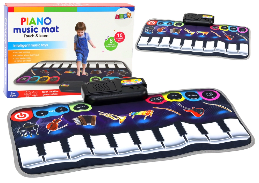 E-shop Lean Toys Hudobná a vzdelávacia podložka klavír