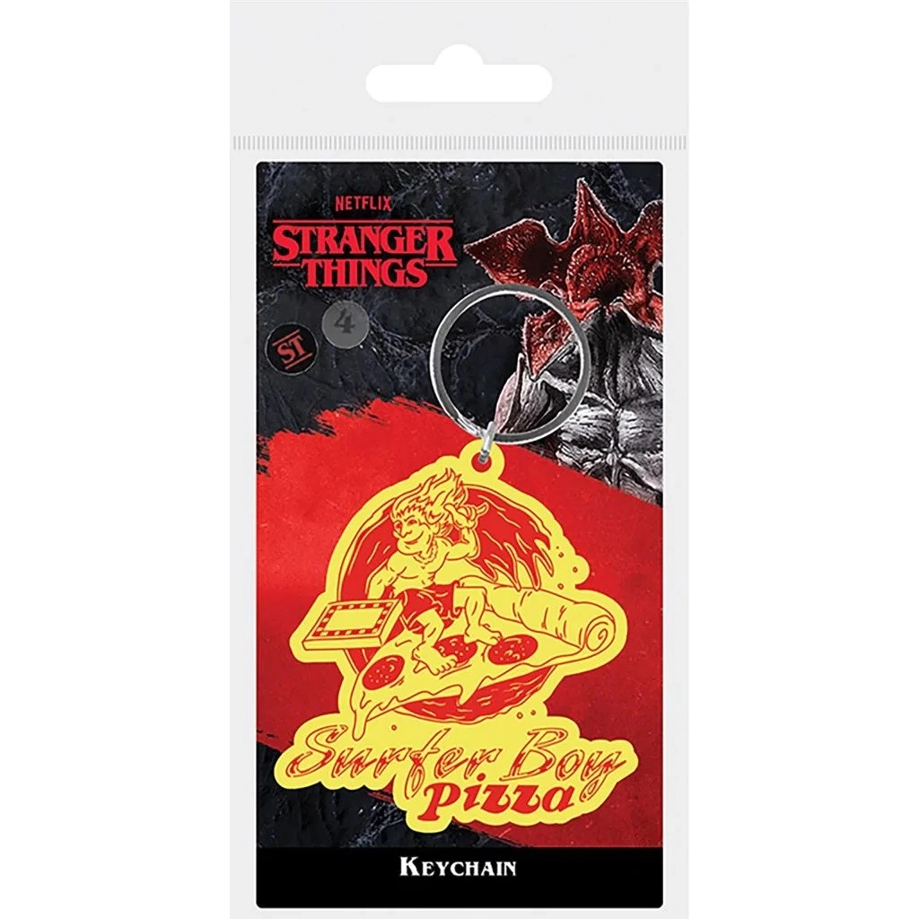 E-shop Prívesok na kľúče gumová Stranger Things 4 Pizza boy