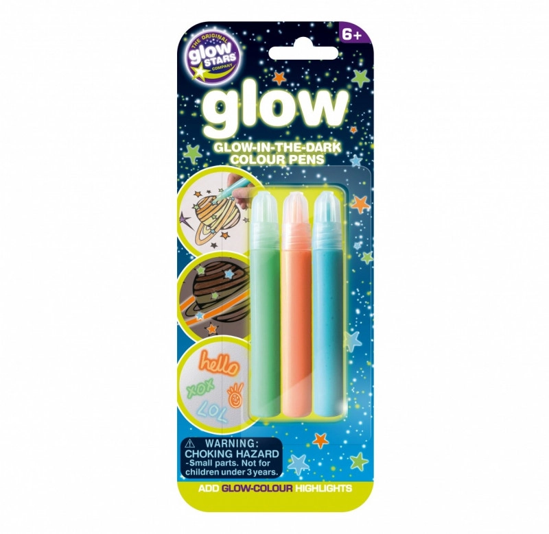 E-shop GlowStars Glow Barvy na textil 3 ks svítící ve tmě