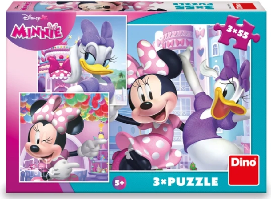 Puzzle DINO Minnie a Daisy 3×55 dielikov