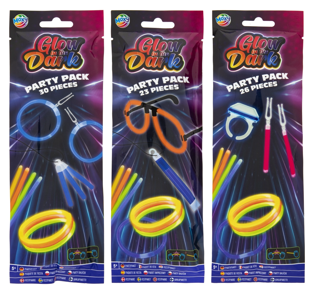 Svietiaca fluorescenčná party sada Glow Party Pack