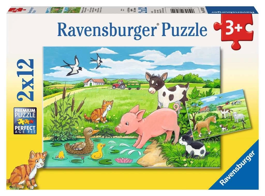 E-shop Ravensburger Domácí zvířátka 2 x 12 dielov