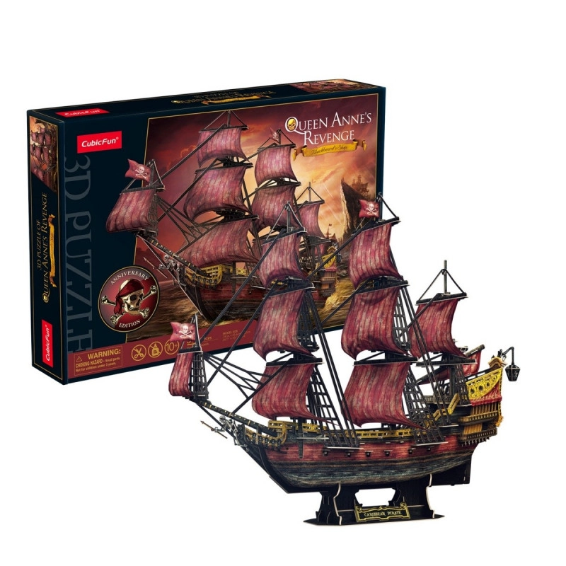 E-shop CubicFun 3D puzzle Plachetnice Queen Anne's Revenge 391 ks