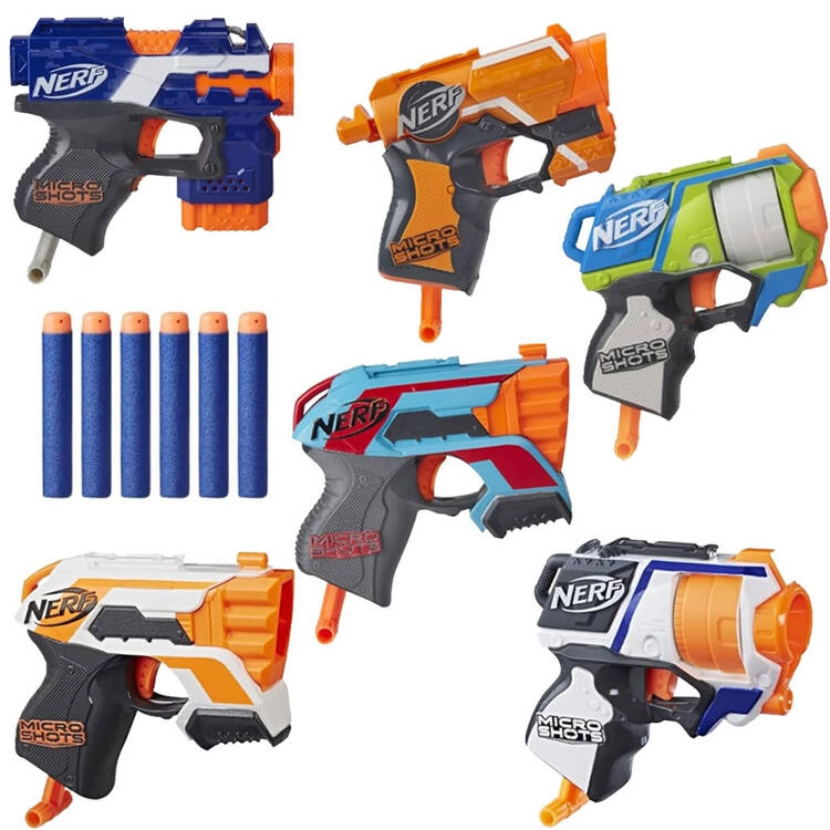 Veľká sada NERF – 6 pištolí s penovými nábojmi