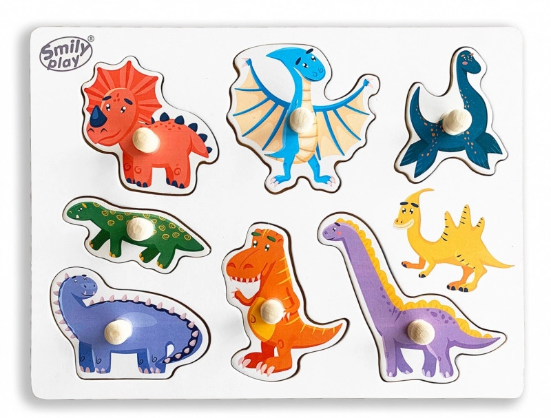 E-shop Drevená skladačka dinosaury