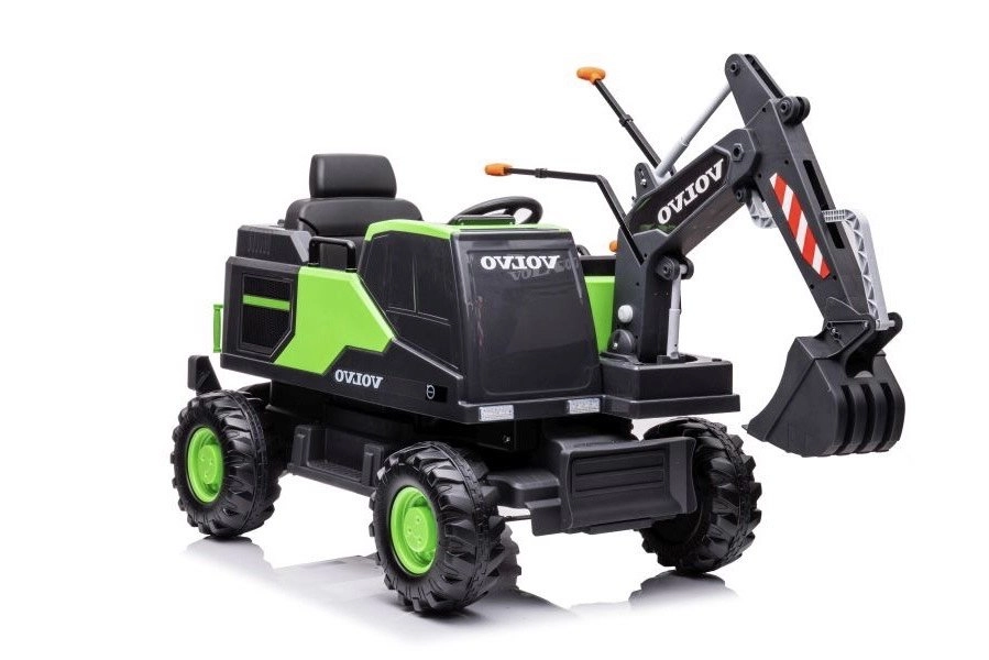 E-shop Lean Cars elektrický bager Volvo DK-VE888 2x12V7Ah 2x35W 2024 zelená