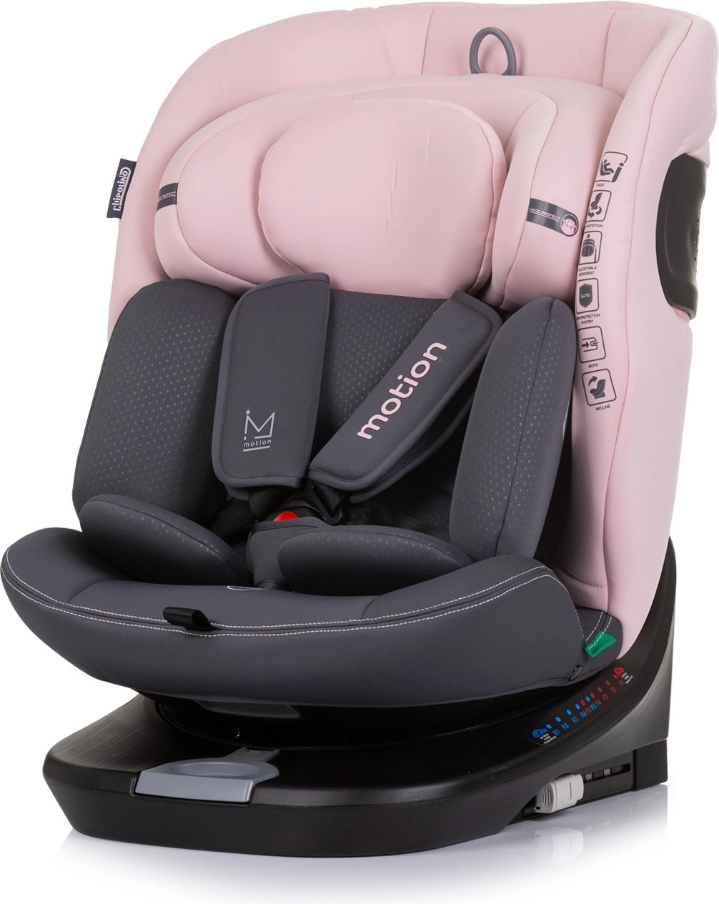 E-shop Autosedačka i-Size 40–150 cm s ISOFIX a otočnou základňou, Flamingo