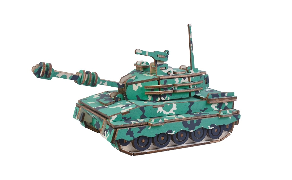 E-shop Woodcraft drevené 3D puzzle – stredný tank