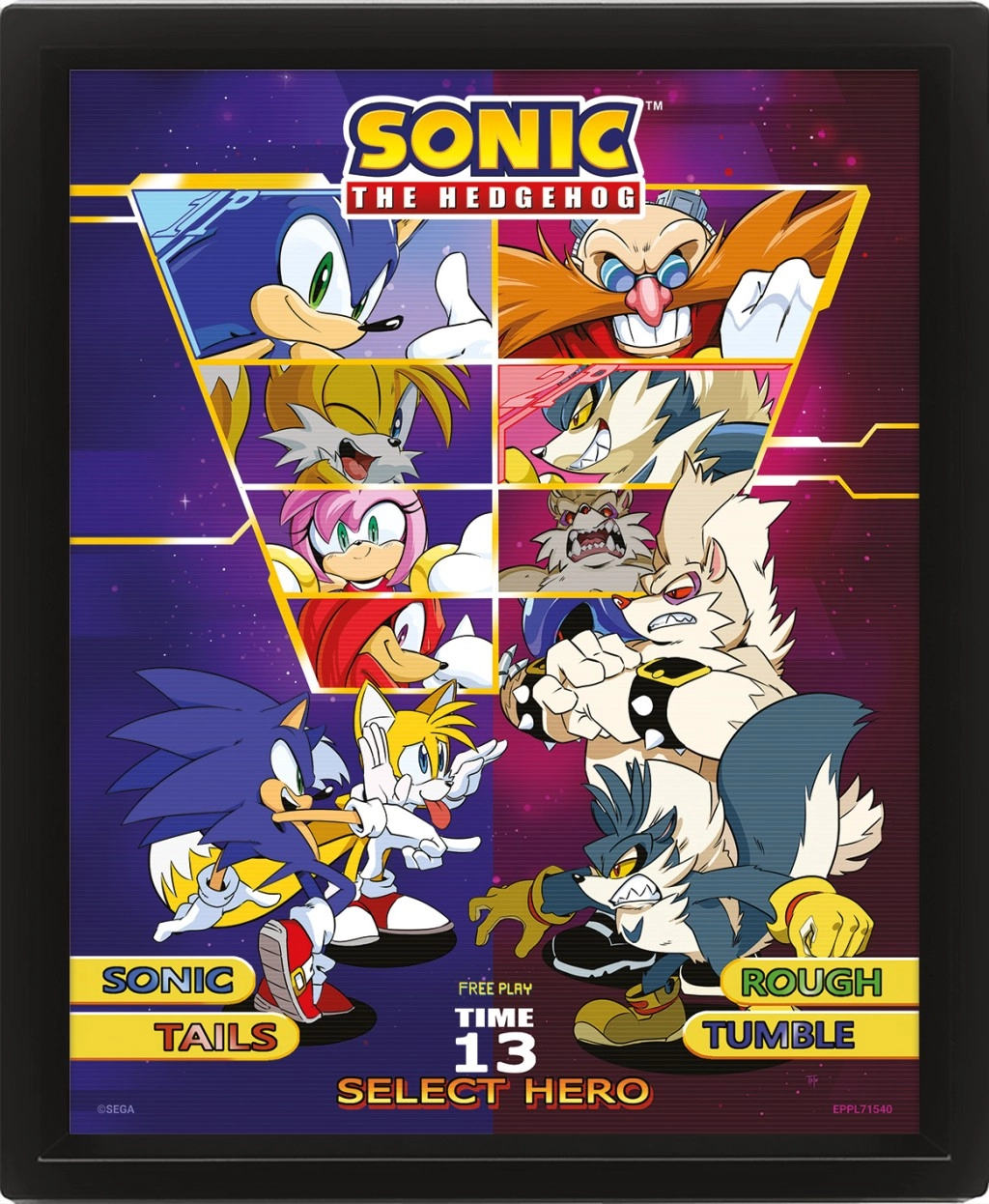 E-shop Sonic 3D obraz - Select your Fighter - EPEE