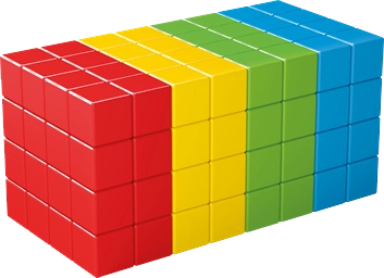 E-shop Geomag Magicube Full Color – magnetická stavebnica 128 kociek