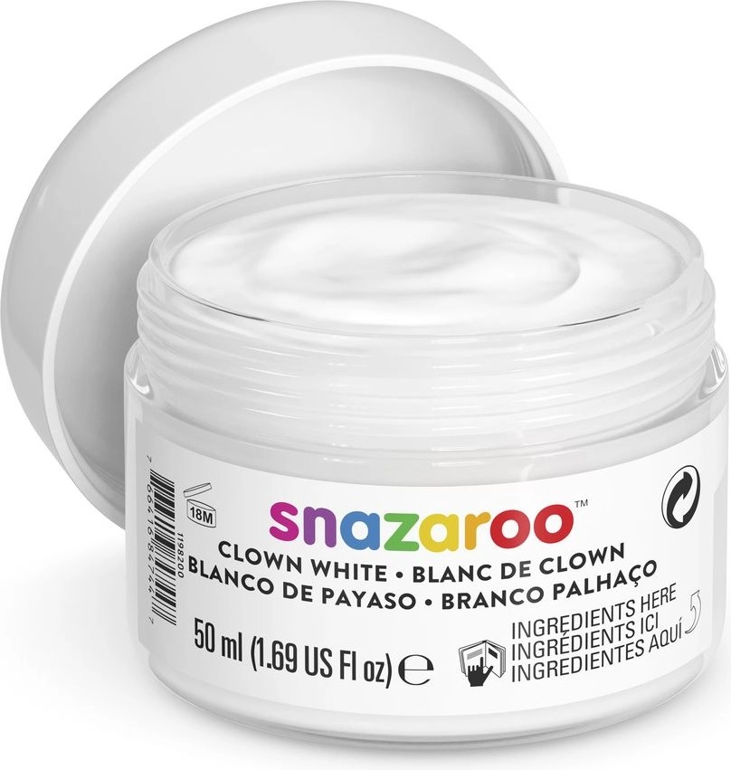 Snazaroo biela krémová farba na tvár 50 ml