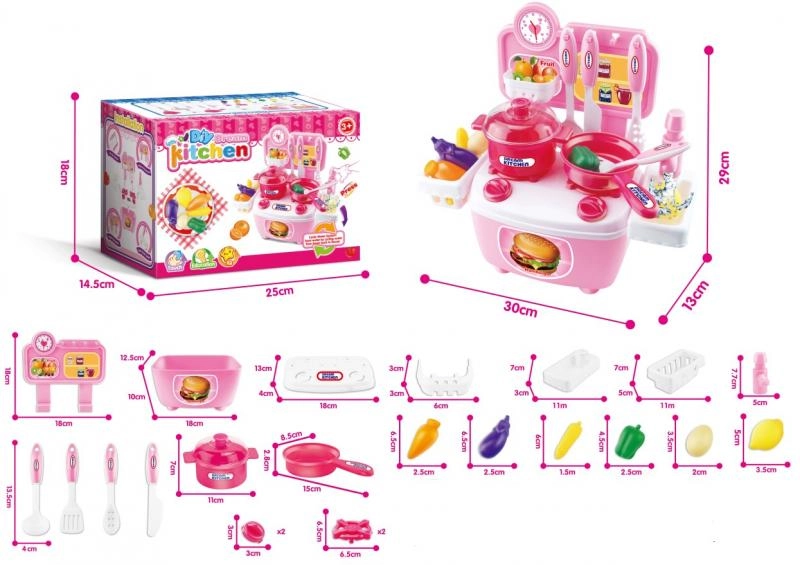 E-shop Mac Toys Mini kuchyňa ružová