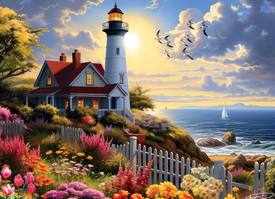 Puzzle COBBLE HILL k majáku – 500 dielikov