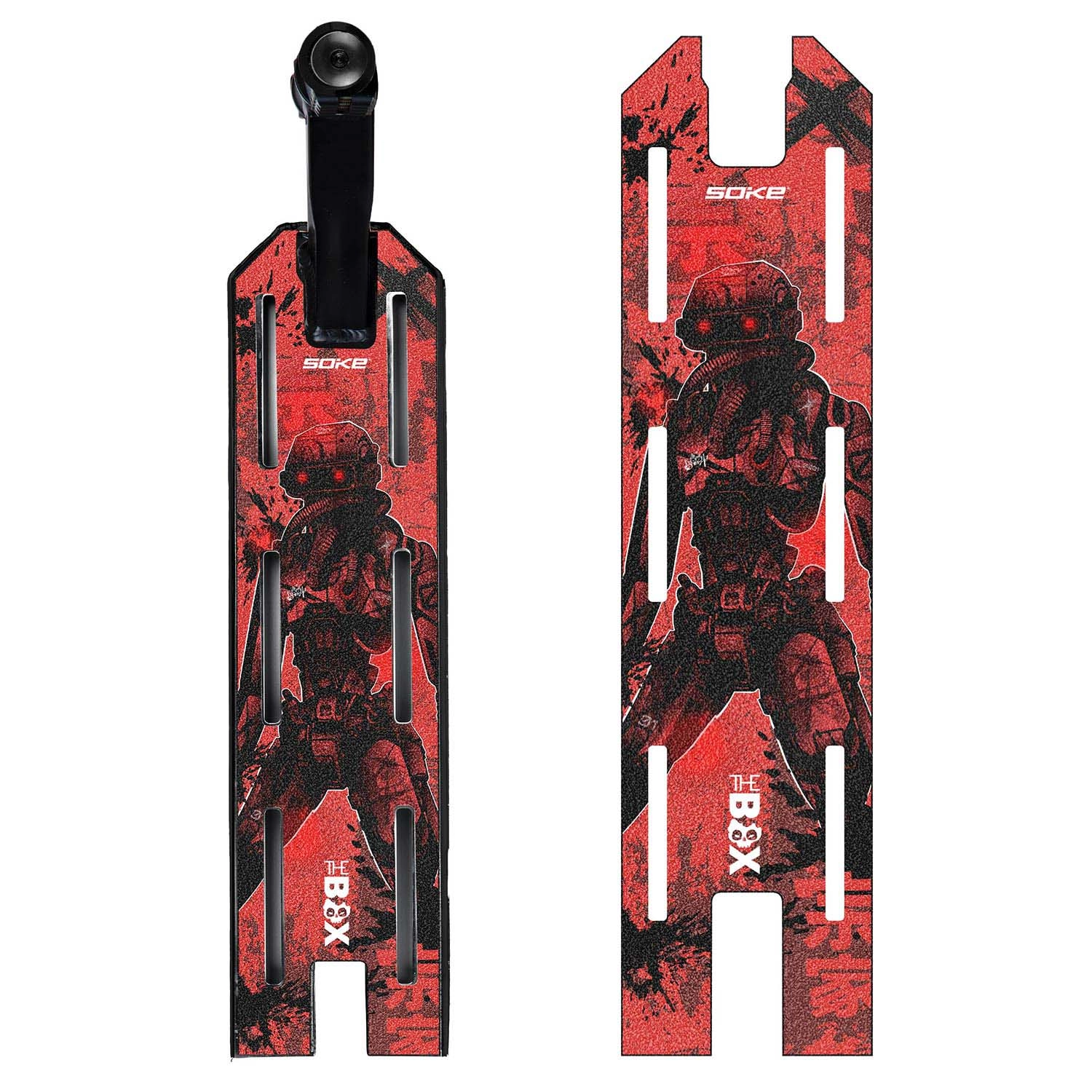 Soke griptape na freestyle kolobežku Red Cyber 52 × 13 cm