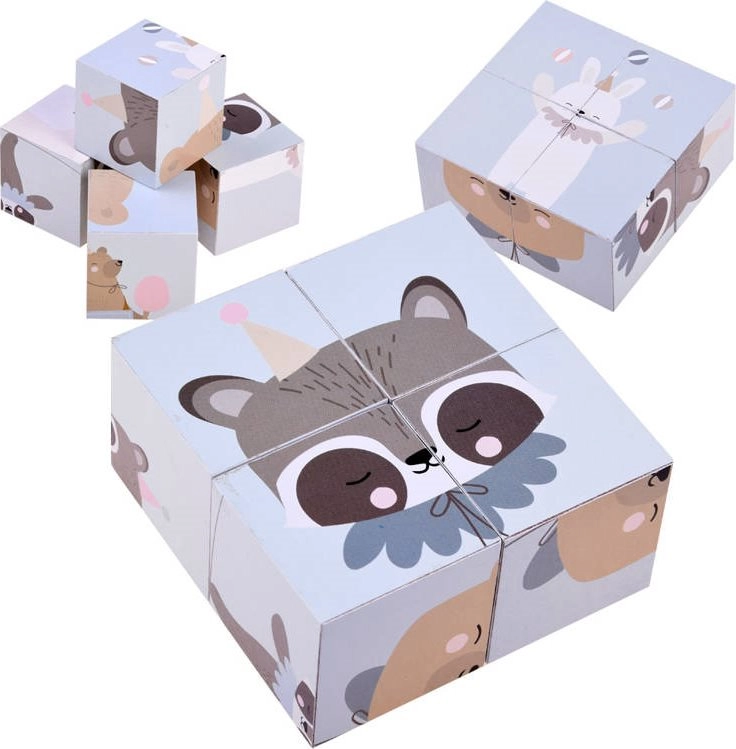 E-shop Drevené puzzle kocky so zvieratkami