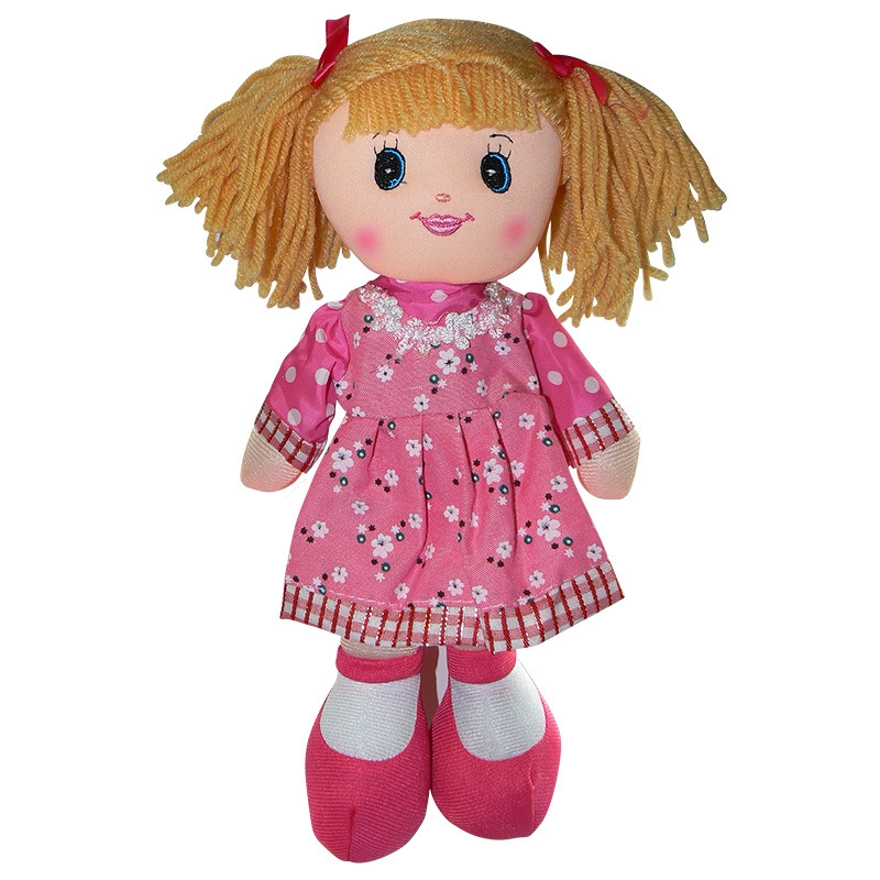 E-shop HM Studio látková 30 cm v růžových šatech