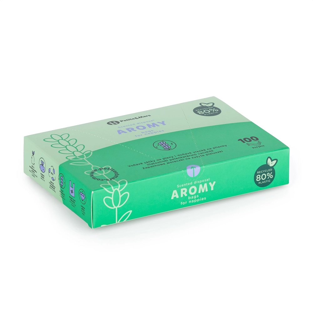 E-shop Petite&Mars Vrecká voňavé na plienky s úchytmi Aromy 100 ks