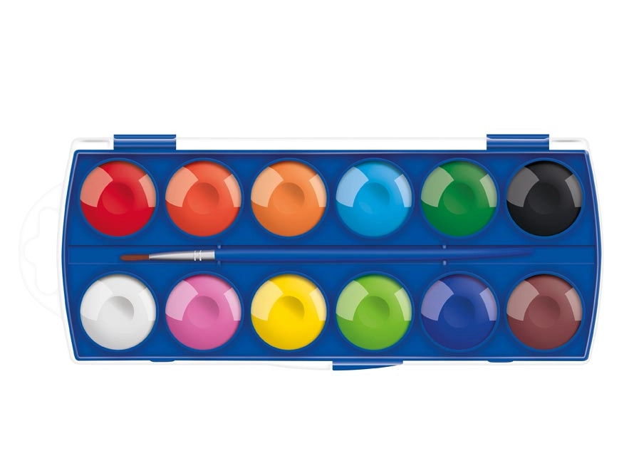 MFP farby vodové 12 farieb 30mm škatuľka 6300358