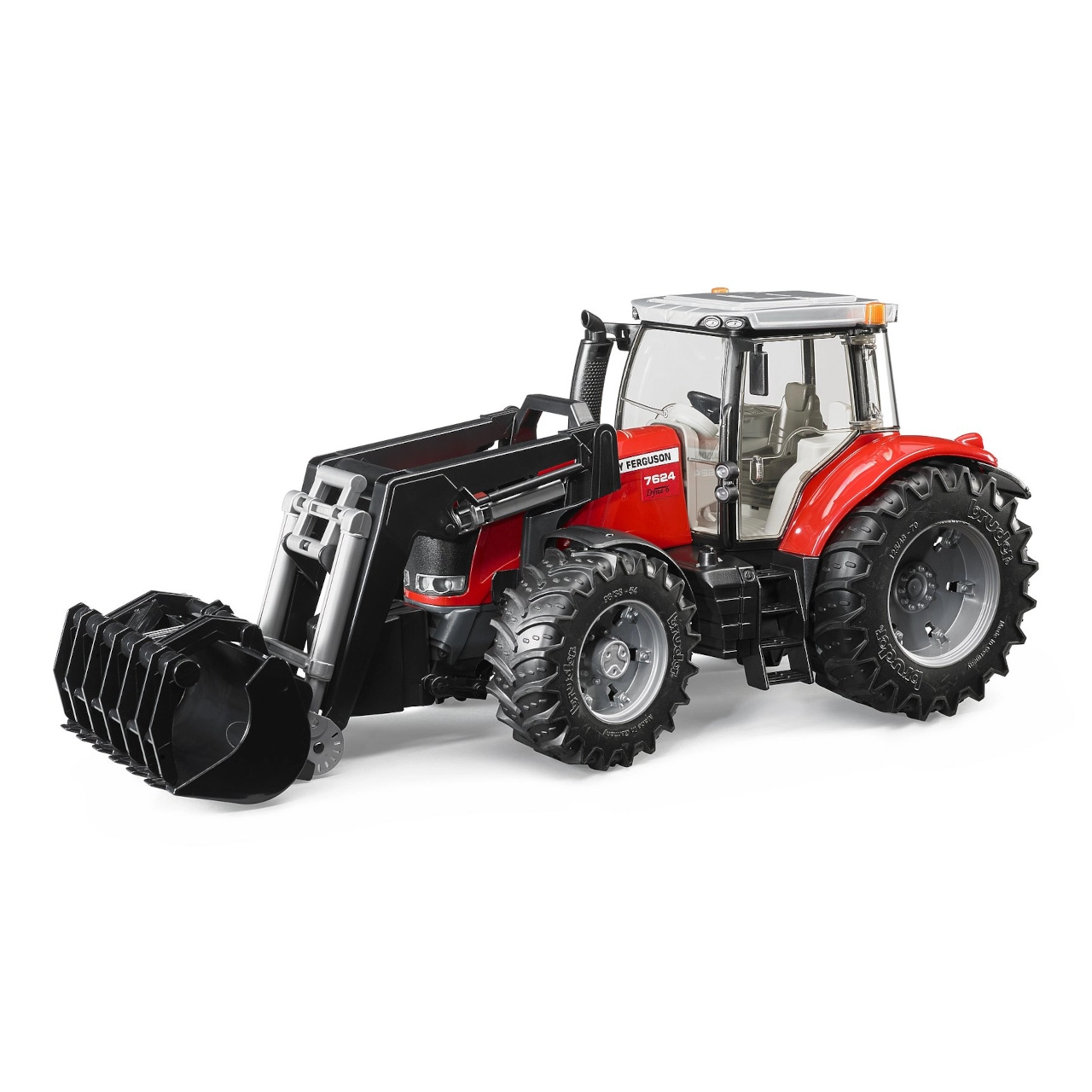 Bruder 3047 Traktor Massey Ferguson 7600 s čelným nakladačom