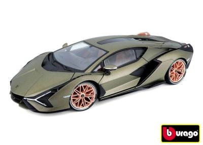 E-shop Bburago Lamborghini Sián FKP 37 zelená metalíza 1:18