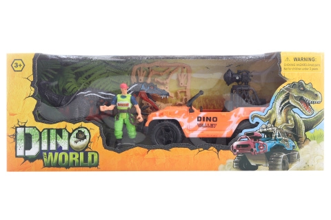 E-shop Sada s dinosaurom s terénnym autom a figúrkami