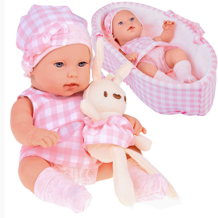 E-shop Inlea4Fun LOVELY BABY s plyšovým zajačikom ružová