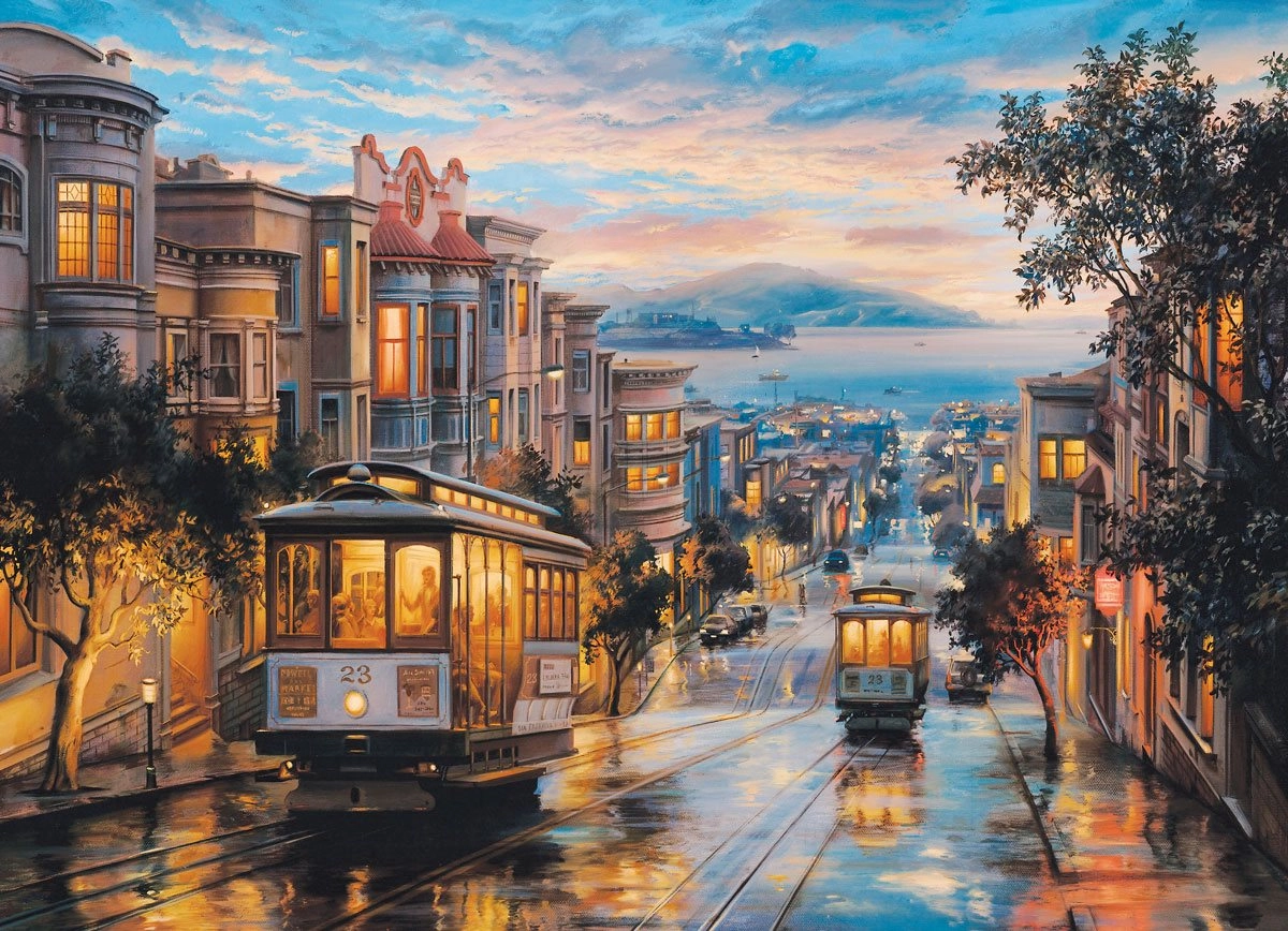E-shop Eurographics Eugene Lushpin San Francisco Cable Car Heaven 1000 dielov