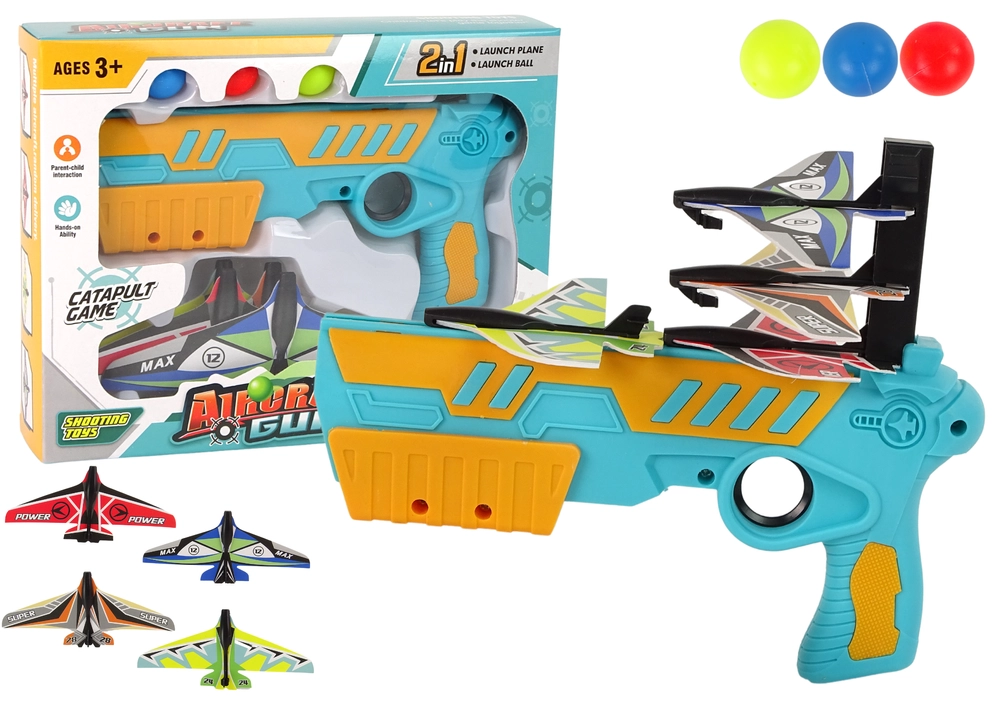 E-shop LEAN Toys Veľká letecká a guľometná zbraň Aircraft Gun 2v1