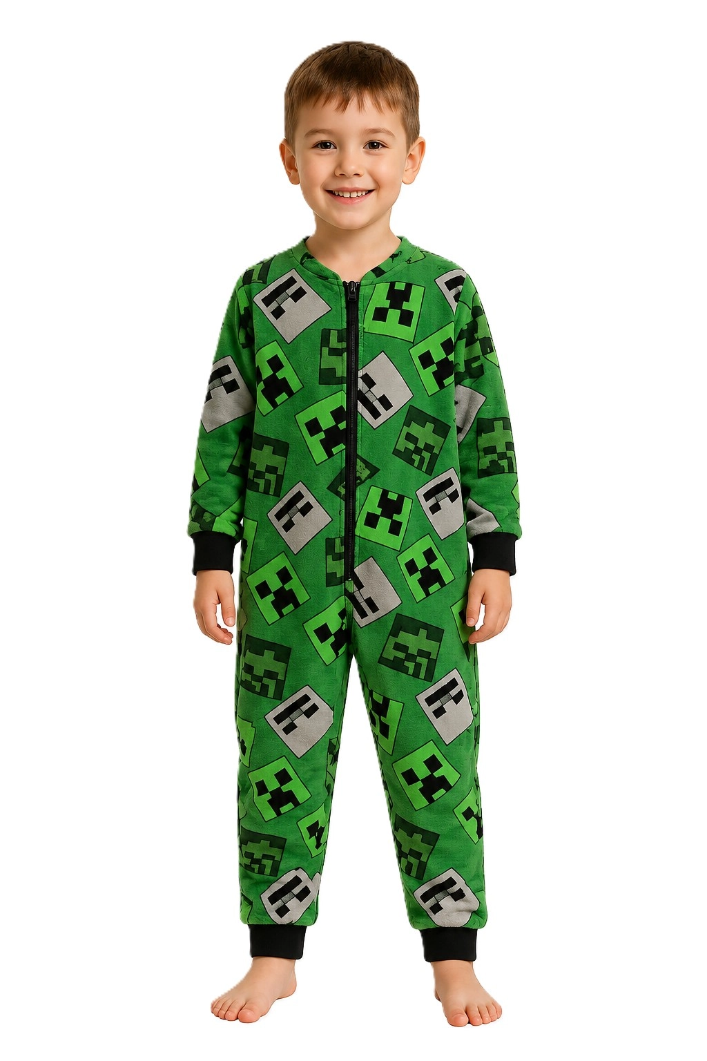Flísový overal Minecraft