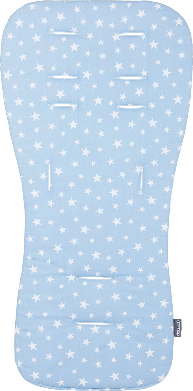 E-shop Mäkká podložka do kočíka Chipolino Blue Stars