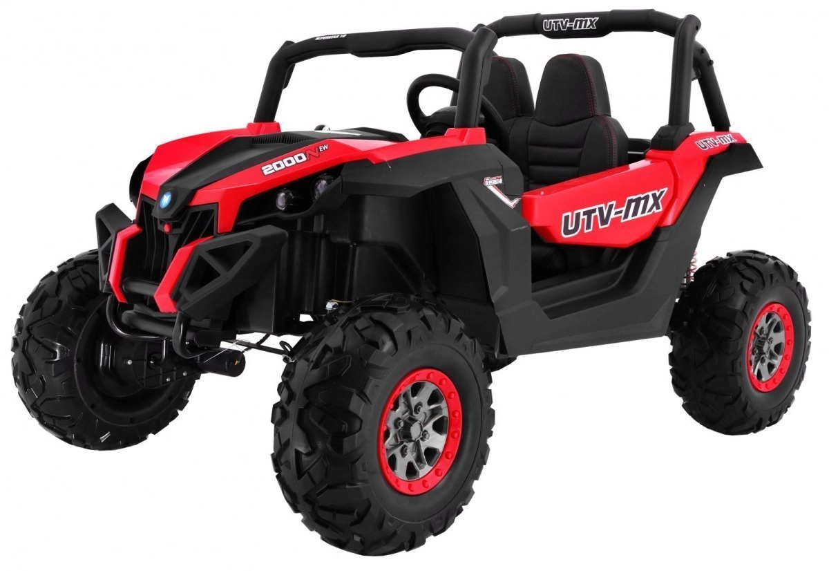 Detské vozidlo UTV-MX červené s MP4 a pohonom 4x4